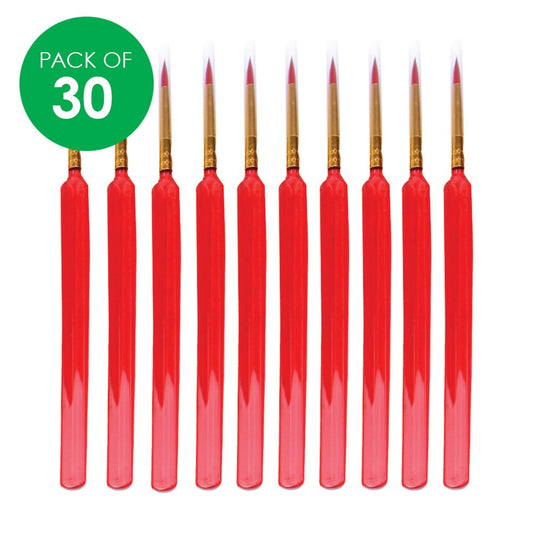 CleverPatch Triangular Paint Brushes - Size 2 - Pack of 30