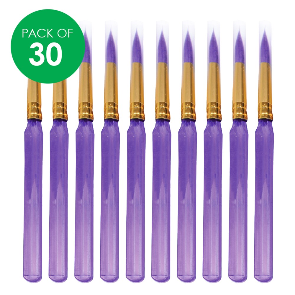 CleverPatch Triangular Paint Brushes - Size 10 - Pack of 30