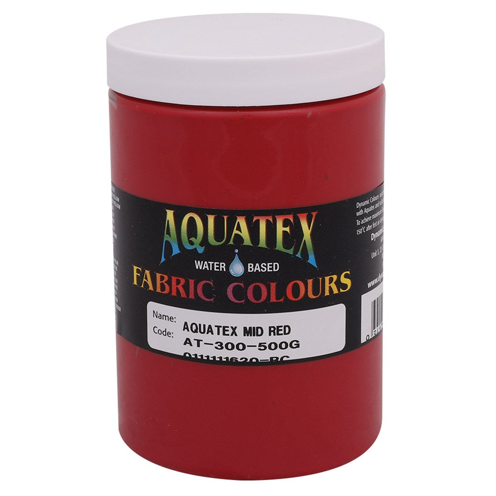 Aquatex Fabric Paint - Mid Red - 500g