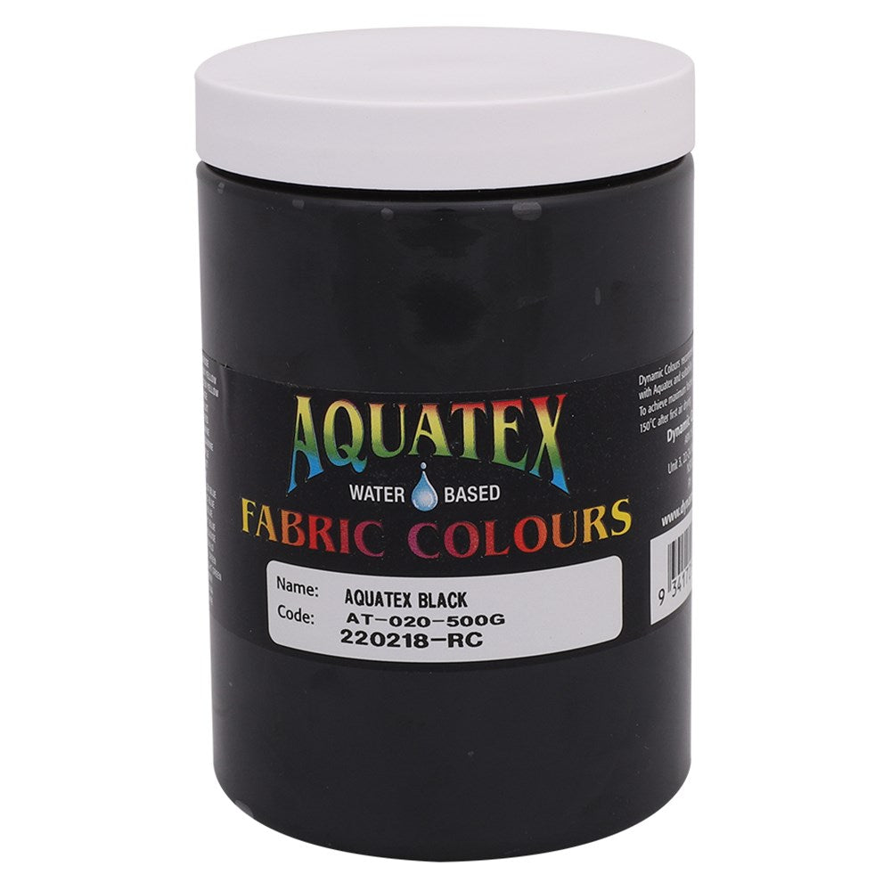 Aquatex Fabric Paint - Black -500g