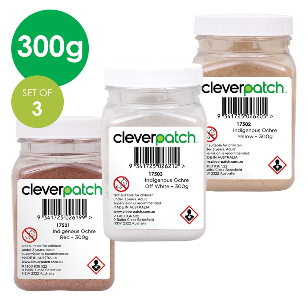 Indigenous Ochre - 300g - Set of 3 Colours – Wisdom Activities