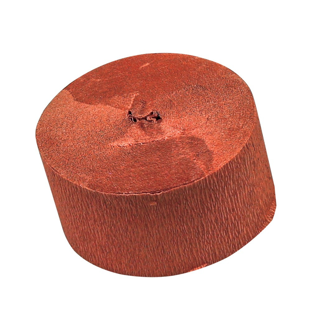 Crepe Streamer - Brown - 24 Metres