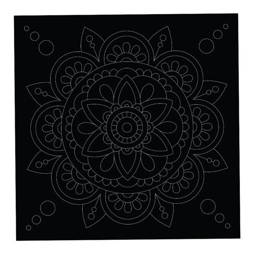 Printed Scratch Board Sheets - Mandala - Pack of 20