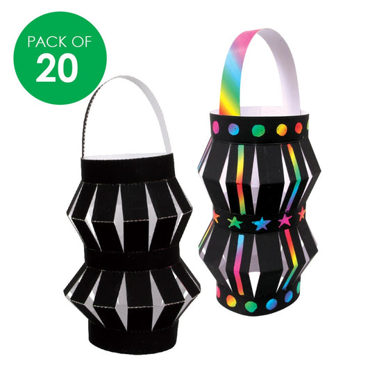 Scratch Board Chinese Lanterns- Pack of 20