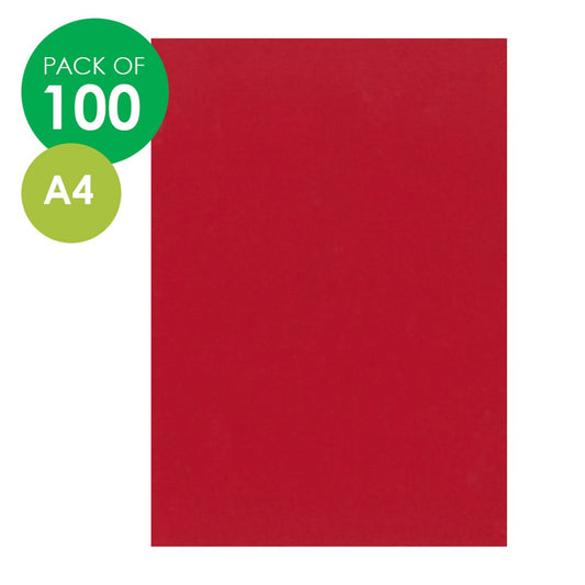 CleverPatch Cover Paper - A4 -Red - Pack of 100