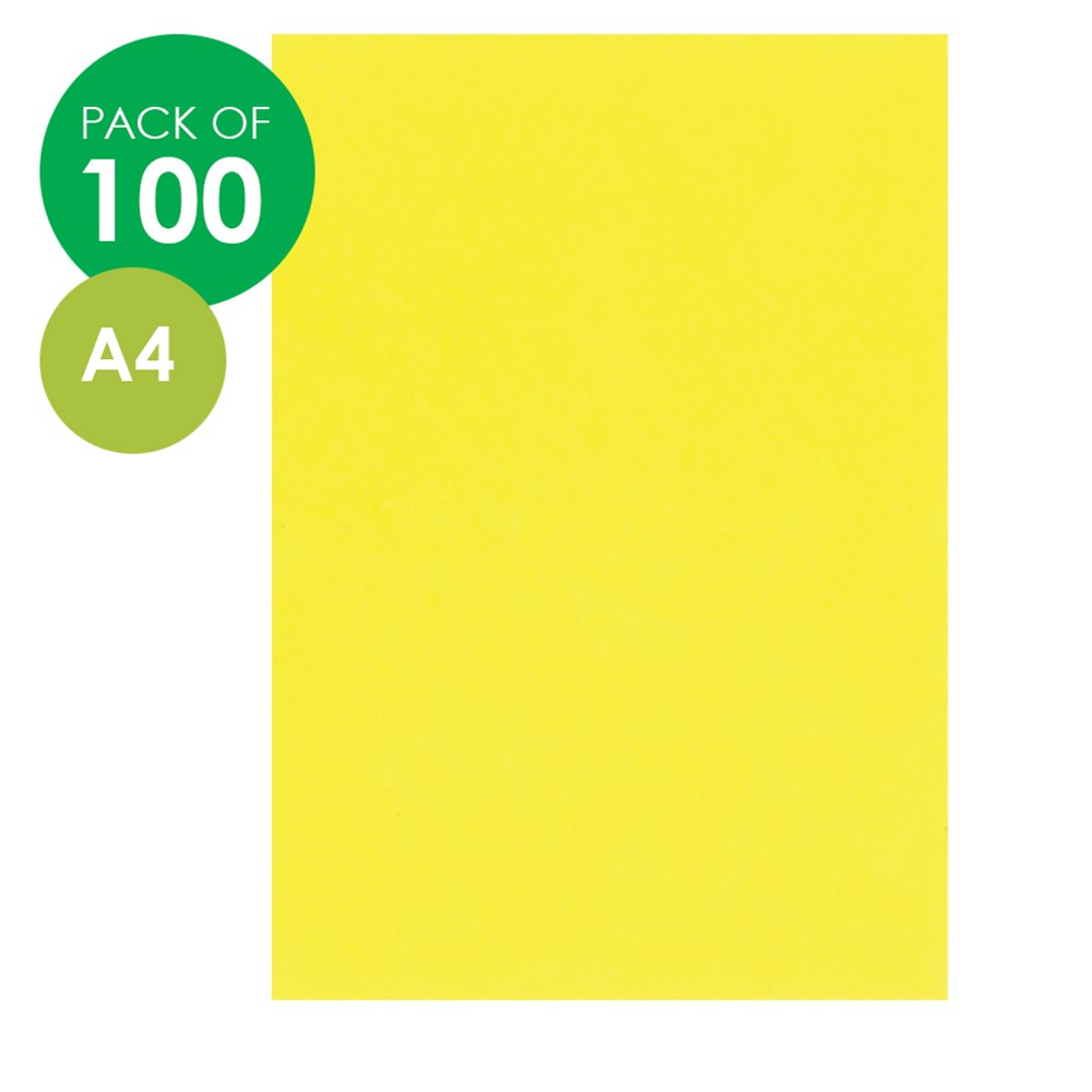 CleverPatch Cover Paper - A4 -Yellow - Pack of 100