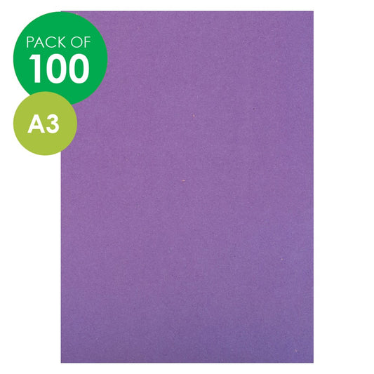 CleverPatch Cardboard - Purple- A3 - Pack of 100