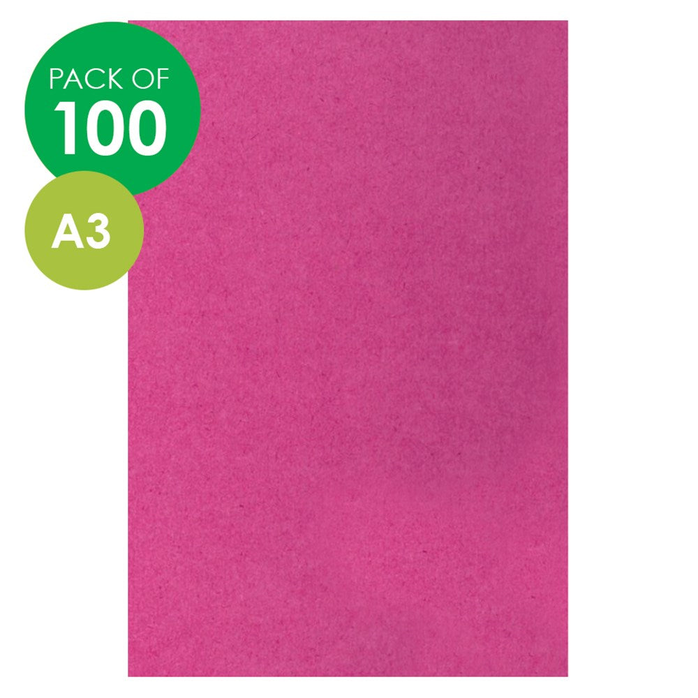 CleverPatch Cardboard - Pink - A3 - Pack of 100