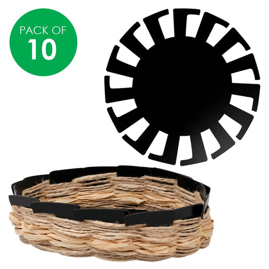 Plastic Weaving Basket Bases -Pack of 10