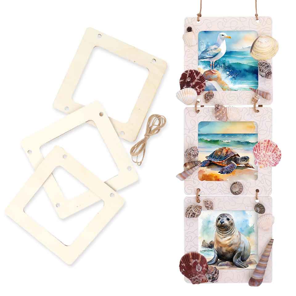 3 Tier Wooden Frames - Pack of 10