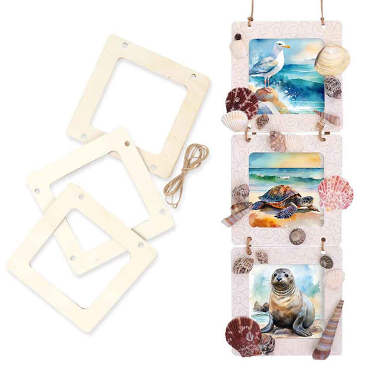 3 Tier Wooden Frames - Pack of 10