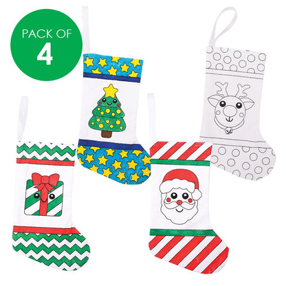 Colour in Stockings - Pack of 4