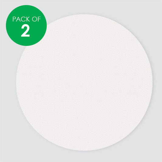 Canvas Panel Art Boards - Circle - 30cm - Pack of 2
