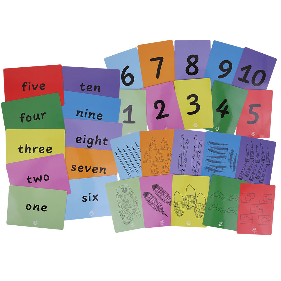 Indigenous Number Flash Cards - Pack of 30