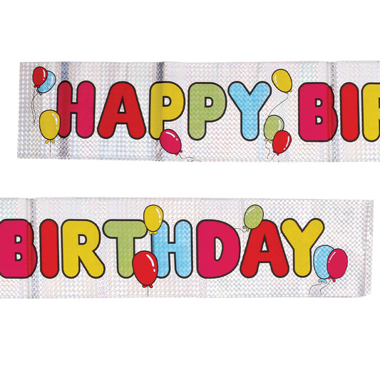 Happy Birthday Banner - Each