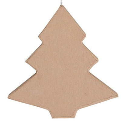 Papier Mache Christmas Tree Ornament