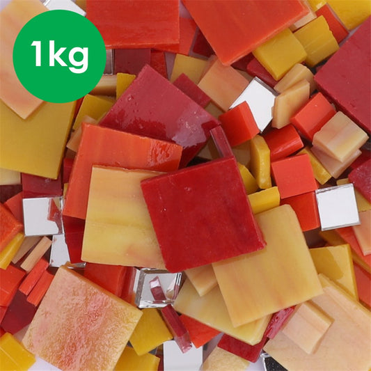 Glass Mosaic Tiles - Desert Theme - 1kg Pack