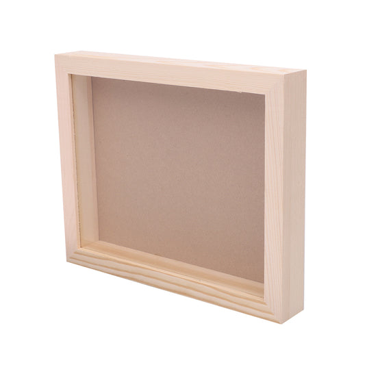 Wooden Rectangle Memory Box Frame - 23 x 28cm - Each