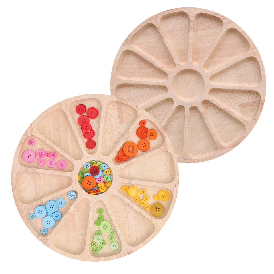 Wooden Colour Wheel Sorting Tray - Each – Wisdom Activities