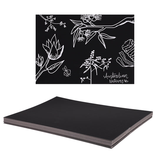 Scratch Board Sheets - White - Pack of 50