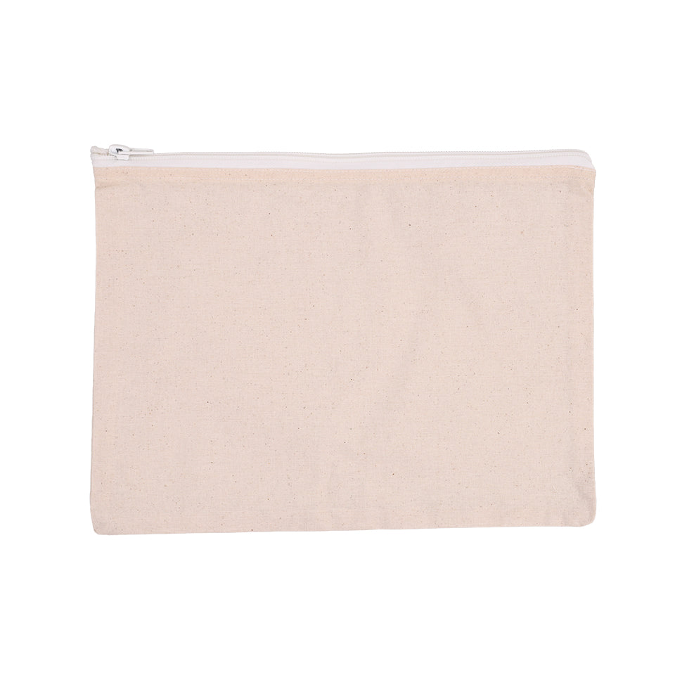 Cotton Zip Pouch - 30 x 21cm - Each