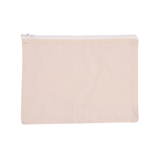 Cotton Zip Pouch - 30 x 21cm - Each