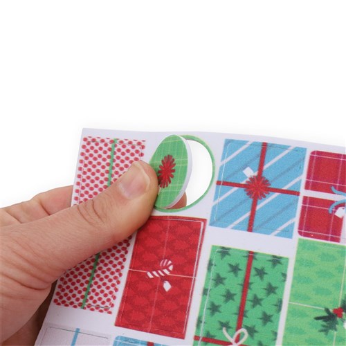 Foam Christmas Presents Stickers - Pack of 120