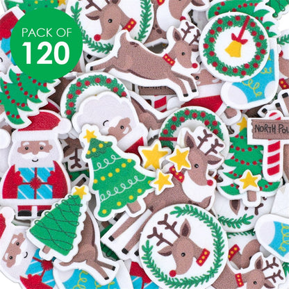 Foam Classic Christmas Stickers - Pack of 120