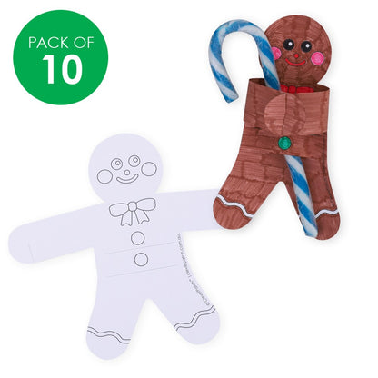 Cardboard Gingerbread Treat Holders - Pack of 10