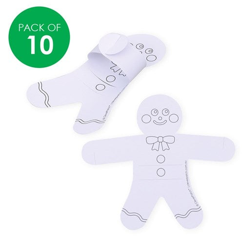 Cardboard Gingerbread Treat Holders - Pack of 10