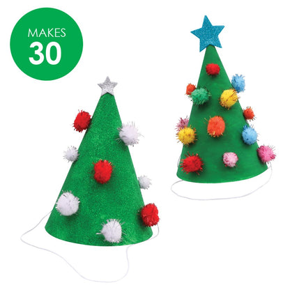 Christmas Tree Party Hats Group Pack