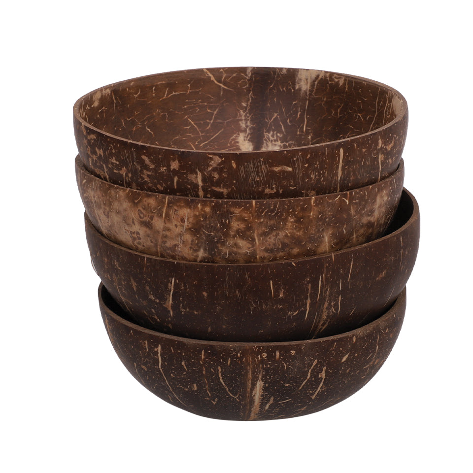Coconut Shell Bowls - Pack of 4