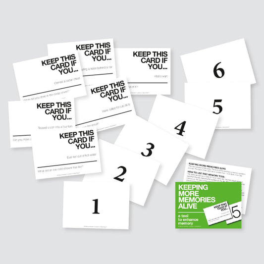 Keeping More Memories Alive Card Game