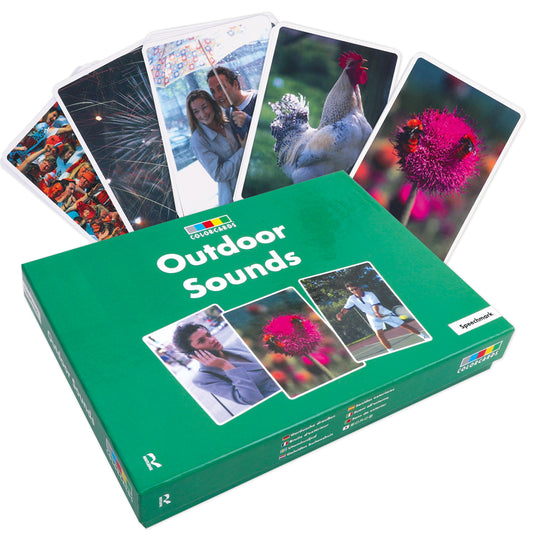Outdoor Sounds Cue Cards - Pack of 40