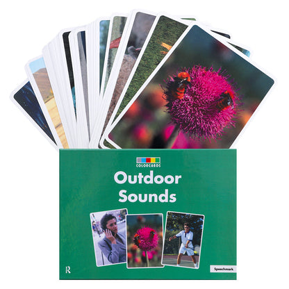 Outdoor Sounds Cue Cards - Pack of 40