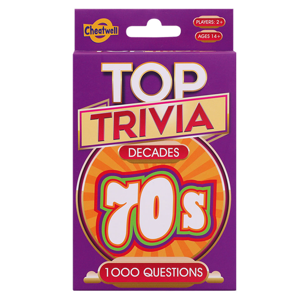 Top Trivia Cards - 1970s - Pack of 50