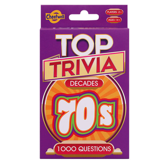 Top Trivia Cards - 1970s - Pack of 50