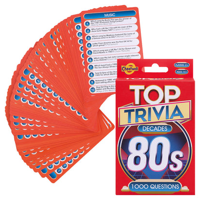 Top Trivia Cards - 1980s - Pack of 50