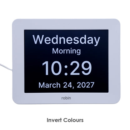 Robin Day Clock - White - Each
