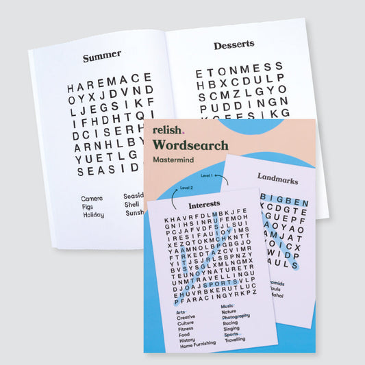 Word Search Book - 2 Difficulty Levels