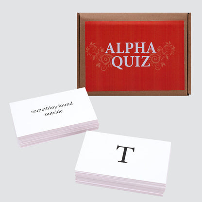 Alpha Quiz Card Game