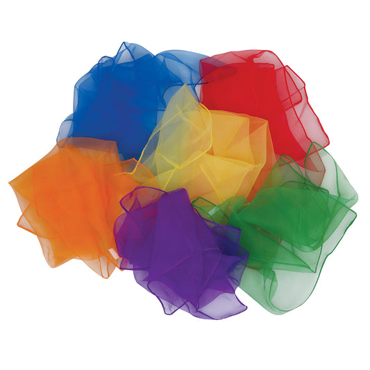 Exercise & Juggling Scarves - Pack of 6