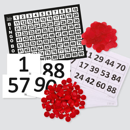 Senior Bingo Set - Numbers 1 to 90 - 30 Players