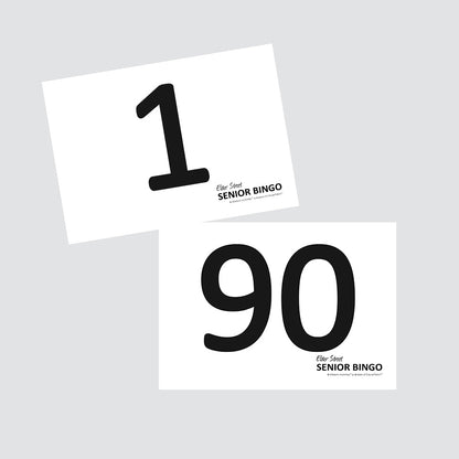 Large Numbers - 1 to 90 - A5 Size - Pack of 90
