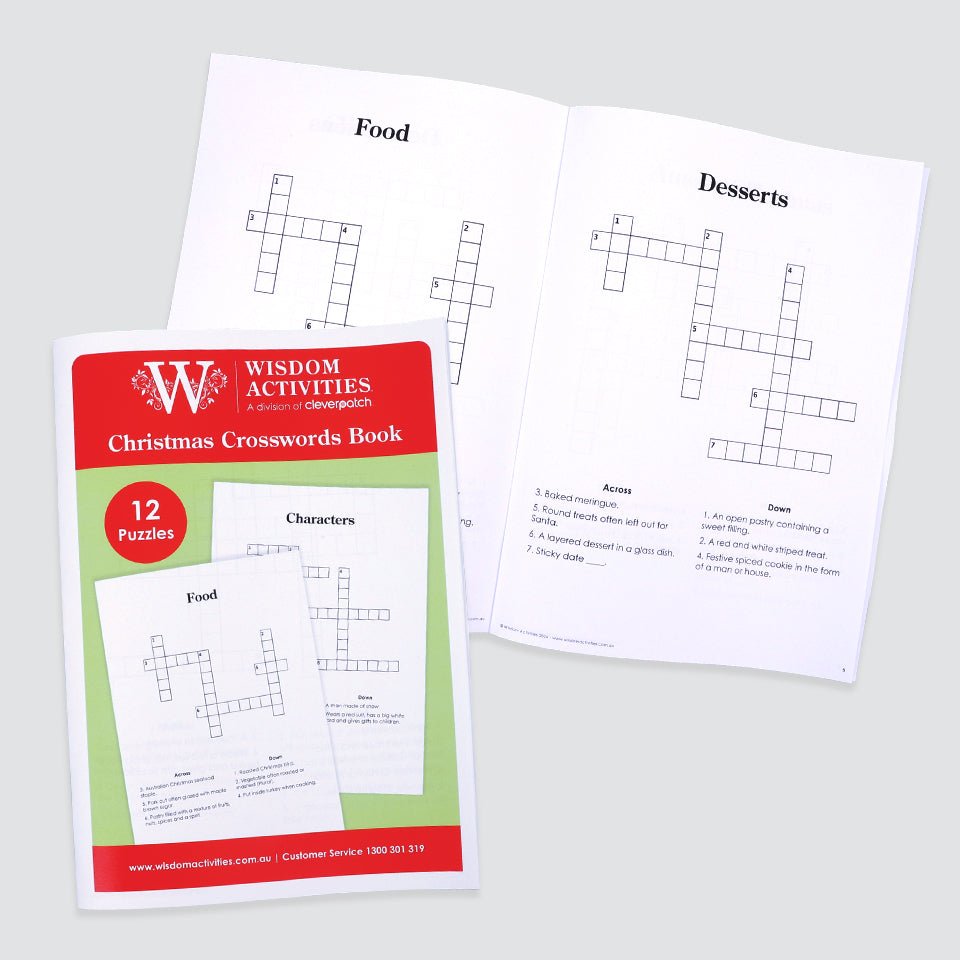 Christmas Crosswords Book