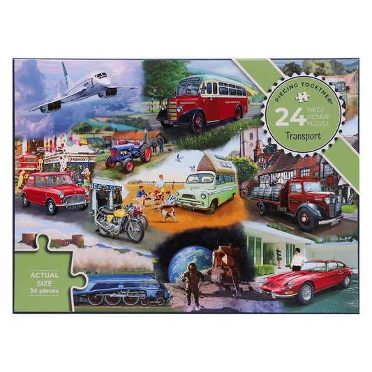 Piecing Together Puzzle - Transport - 24 Pieces