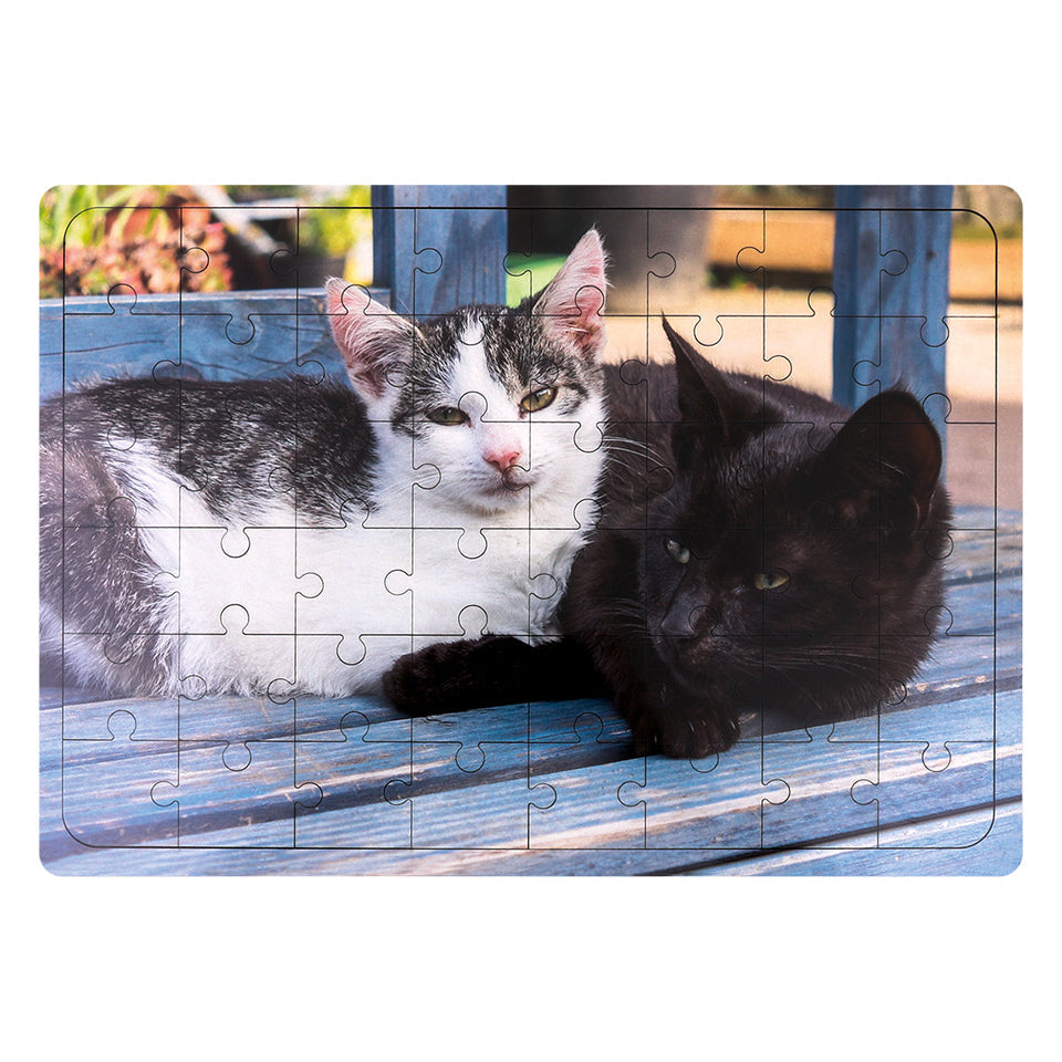 Wooden Puzzle - Two Cats - 48 Pieces