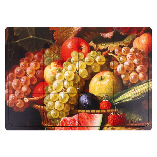 Wooden Puzzle - Fruit - 12 Pieces
