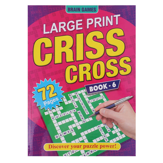 Criss Cross Puzzle Book - Large Print - Each