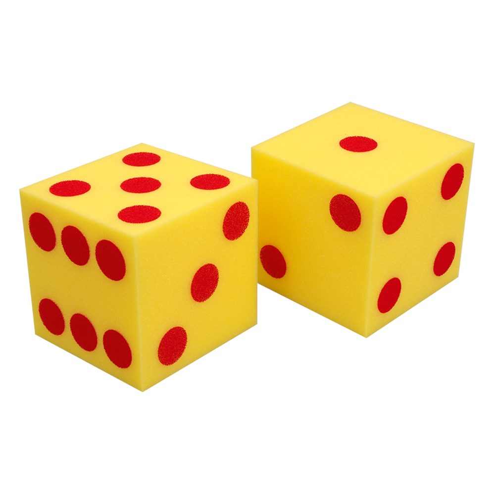 Giant Soft Foam Dice - 12.5cm - Pack of 2